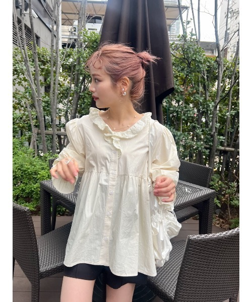 JUMELLE(ジュメロ)の「petit raffle blouse(シャツ/ブラウス・レディース・ベージュ・FREE)」の11枚目の写真
