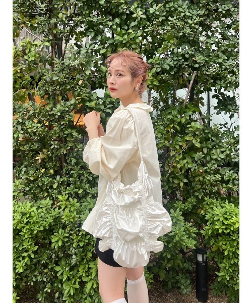 JUMELLE(ジュメロ)の「petit raffle blouse(シャツ/ブラウス・レディース・ベージュ・FREE)」の13枚目の写真