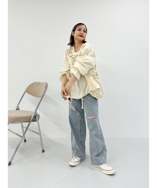 JUMELLE(ジュメロ)の「petit raffle blouse(シャツ/ブラウス・レディース・ベージュ・FREE)」の7枚目の写真