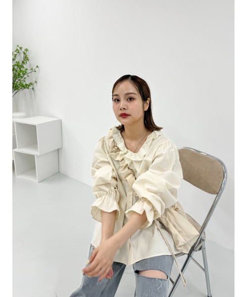 JUMELLE(ジュメロ)の「petit raffle blouse(シャツ/ブラウス・レディース・ベージュ・FREE)」の21枚目の写真