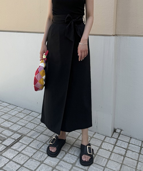 Anuans♡アニュアンス♡アイボリー フリルラップスカート