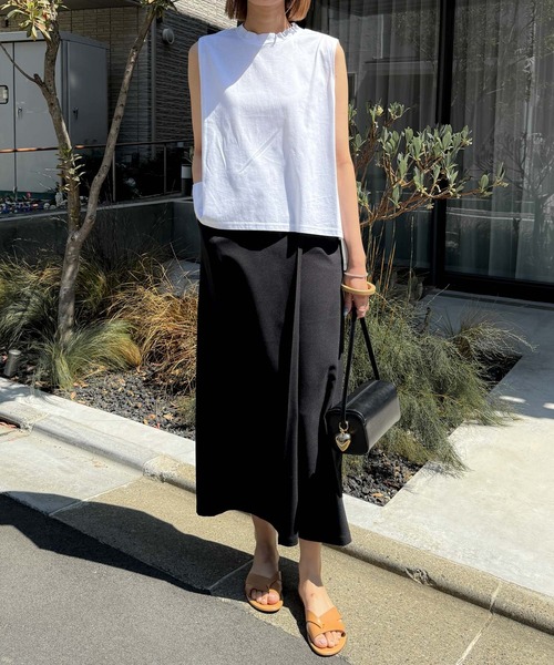 新品タグ付　オールドイングランド　ラップスカート リボン付 セール】ラップ風ウエストリボンスカート -洗濯機洗い可-（スカート