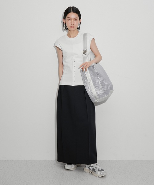 ADAM ET ROPE' アダムエロペ　ウエストシェイプジャージプルオーバー ADAM ET ROPÉ FEMME(アダム エ ロペ ファム) / 【サステナブル・洗える