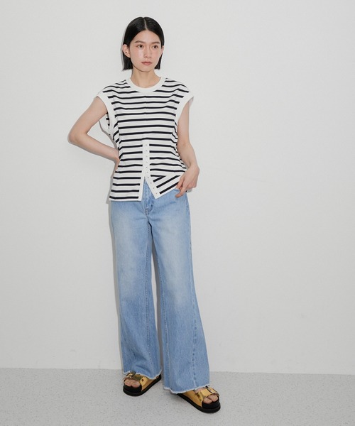 ADAM ET ROPE' アダムエロペ　ウエストシェイプジャージプルオーバー ADAM ET ROPE'（アダムエロペ）の「【サステナブル・洗える】ウエスト