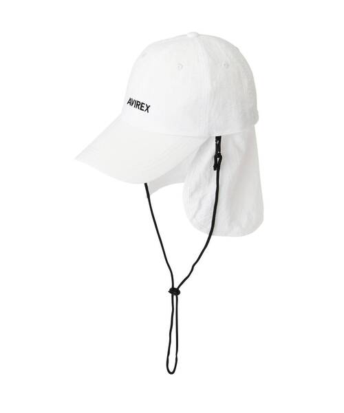 AVIREX（アヴィレックス）の「《直営店限定》SUNSHADE CAP/サンシェードキャップ（キャップ・レディース・オフホワイト/ブラック・FREE）」の11枚目の写真