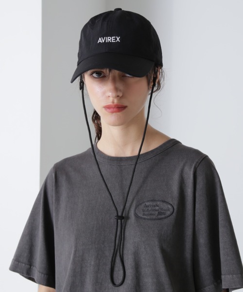 AVIREX（アヴィレックス）の「《直営店限定》SUNSHADE CAP/サンシェードキャップ（キャップ・レディース・オフホワイト/ブラック・FREE）」の2枚目の写真