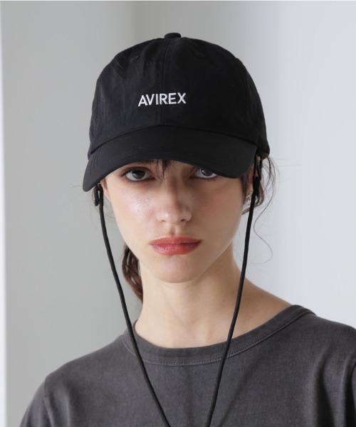 AVIREX（アヴィレックス）の「《直営店限定》SUNSHADE CAP/サンシェードキャップ（キャップ・レディース・オフホワイト/ブラック・FREE）」の9枚目の写真