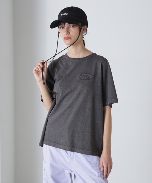 AVIREX（アヴィレックス）の「《直営店限定》SUNSHADE CAP/サンシェードキャップ（キャップ・レディース・オフホワイト/ブラック・FREE）」の8枚目の写真