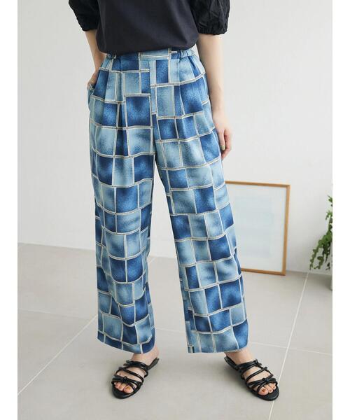 Green Parks(グリーンパークス)の「イージー柄パンツⅠ(その他パンツ・レディース・ブルー/ブラック/グリーン/ブラウン・FREE)」の5枚目の写真