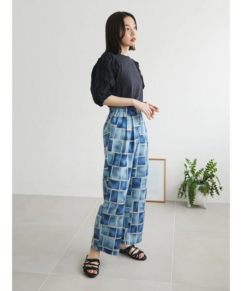 Green Parks(グリーンパークス)の「イージー柄パンツⅠ(その他パンツ・レディース・ブルー/ブラック/グリーン/ブラウン・FREE)」の10枚目の写真