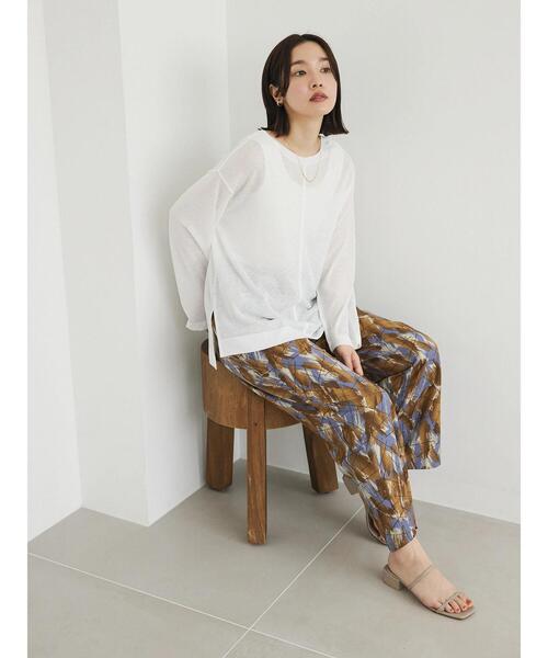 Green Parks(グリーンパークス)の「イージー柄パンツⅠ(その他パンツ・レディース・ブルー/ブラック/グリーン/ブラウン・FREE)」の12枚目の写真