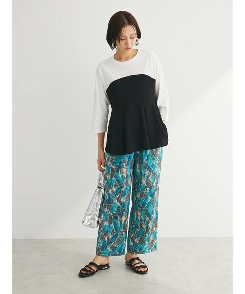 Green Parks(グリーンパークス)の「イージー柄パンツⅠ(その他パンツ・レディース・ブルー/ブラック/グリーン/ブラウン・FREE)」の16枚目の写真