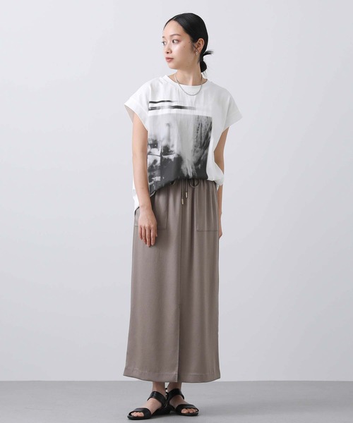 Gready Brilliant(グレディブリリアン)の「FOGGYフォトカットソーFR(Tシャツ/カットソー・レディース・オフホワイト/グレイッシュベージュ・38)」の9枚目の写真
