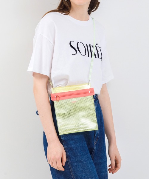 ACCOMMODE(アコモデ)の「パターンカラップケース(ショルダーバッグ・レディース・ピンク/ライトブルー/ブラック/クリア/イエロー/パープル/オレンジ/ミント/ベージュ・FREE)」の7枚目の写真