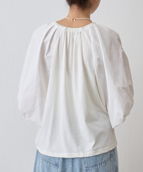 24SS BEARDSLEY ビアズリー　マシュマロスリーブプルオーバー 24SS新品】BEARDSLEY マシュマロスリーブプルオーバー - メルカリ