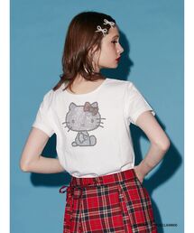 jouetie | 【ハローキティコラボ】jouetie×ハローキティ ラインストーンネックリボンTシャツ(Tシャツ/カットソー)