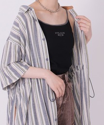 DOUBLE NAME | ラバープリントカップ付きトリムキャミ(タンクトップ)