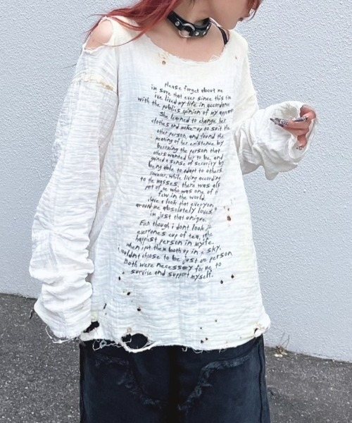 トップス bizarre maiden smoked double gauze shirt Bizarre Maiden】smoked double gauze shirt (2color) | OUR