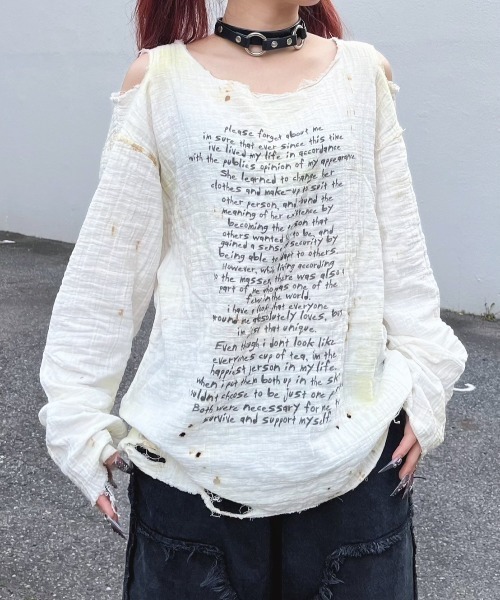 トップス bizarre maiden smoked double gauze shirt Bizarre Maiden】smoked double gauze shirt (2color) | OUR