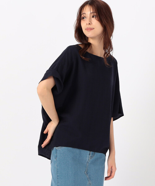COMME CA ISM（コムサイズム）の「オーバーサイズブラウス（シャツ/ブラウス・レディース・グレイッシュベージュ/カーキ/オフホワイト/ネイビー・FREE）」の5枚目の写真