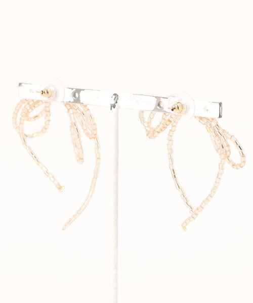 Crisp（クリスプ）の「ビーズリボンピアス（ピアス（両耳用）・レディース・ブルー/ピンク・FREE）」の10枚目の写真