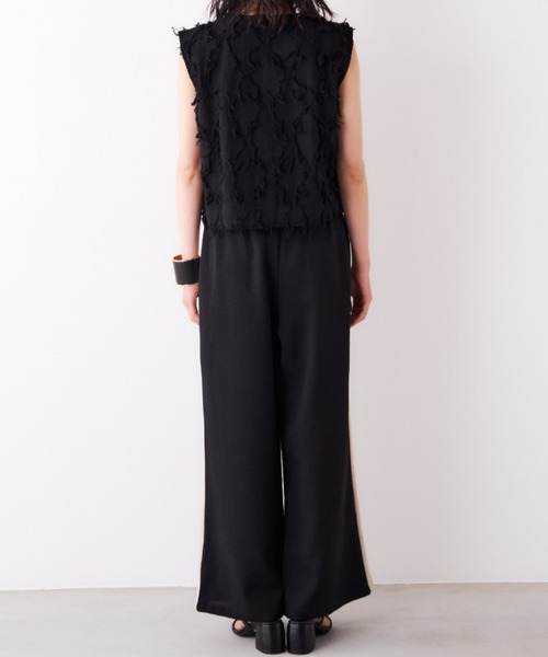 Libra Cue（リブラ キュー）の「リネンライクサイドラインパンツ（その他パンツ・レディース・ブラック/ベージュ・FREE）」の20枚目の写真