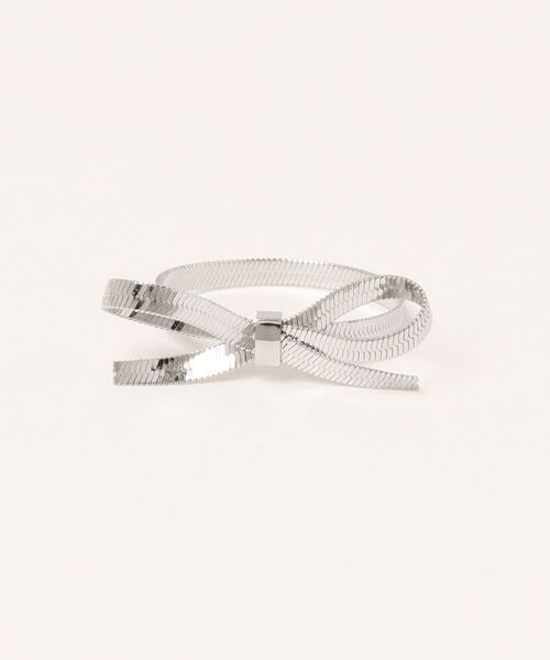 apres jour mignon(アプレジュールミニョン)の「【apresjour mignon×ARIAZ】ミニリボンリング(リング・レディース・シルバー/ゴールド・ONESIZE)」の4枚目の写真