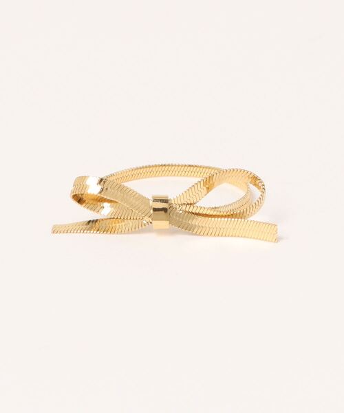 apres jour mignon(アプレジュールミニョン)の「【apresjour mignon×ARIAZ】ミニリボンリング(リング・レディース・シルバー/ゴールド・ONESIZE)」の3枚目の写真