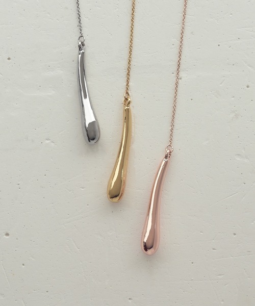 GOLDY(ゴールディ)の「カーブド メタル ”Y"シェイプ ネックレス(ネックレス・レディース・ピンク系その他/シルバー/ゴールド・FREE)」の9枚目の写真