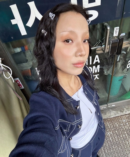 GOLDY(ゴールディ)の「カーブド メタル ”Y"シェイプ ネックレス(ネックレス・レディース・ピンク系その他/シルバー/ゴールド・FREE)」の13枚目の写真