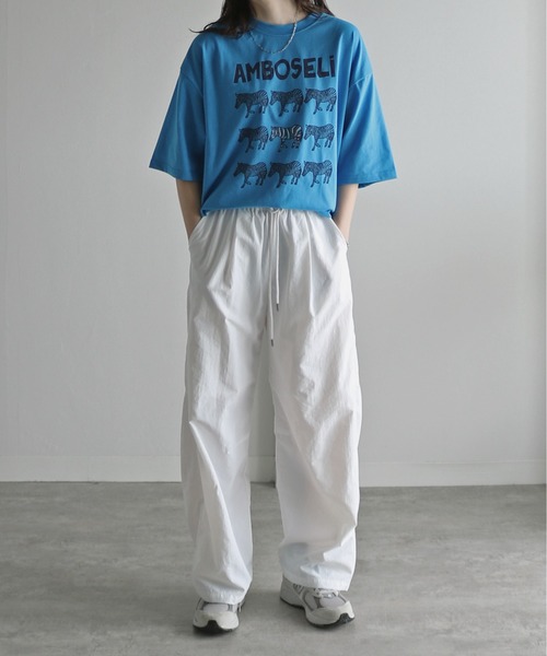 COURO(コウロ)の「アニマルプリントTシャツ(Tシャツ/カットソー・レディース・ブラック/ダークグリーン/ブルー/ホワイト/オレンジ/ネイビー・M/L/XL)」の21枚目の写真