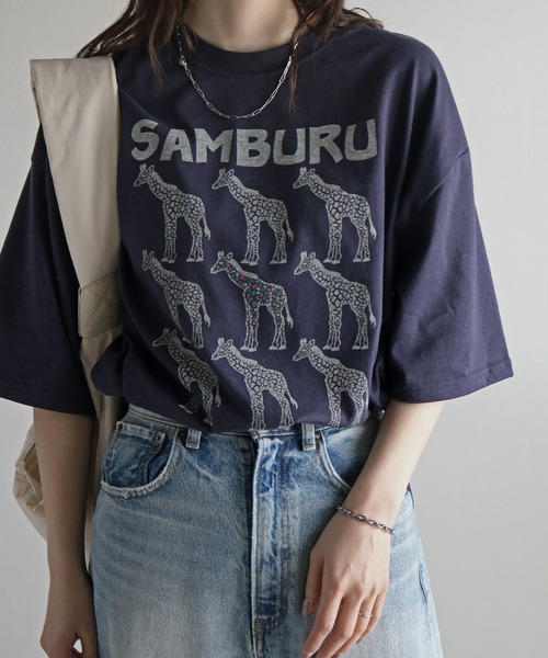 COURO(コウロ)の「アニマルプリントTシャツ(Tシャツ/カットソー・レディース・ブラック/ダークグリーン/ブルー/ホワイト/オレンジ/ネイビー・M/L/XL)」の17枚目の写真