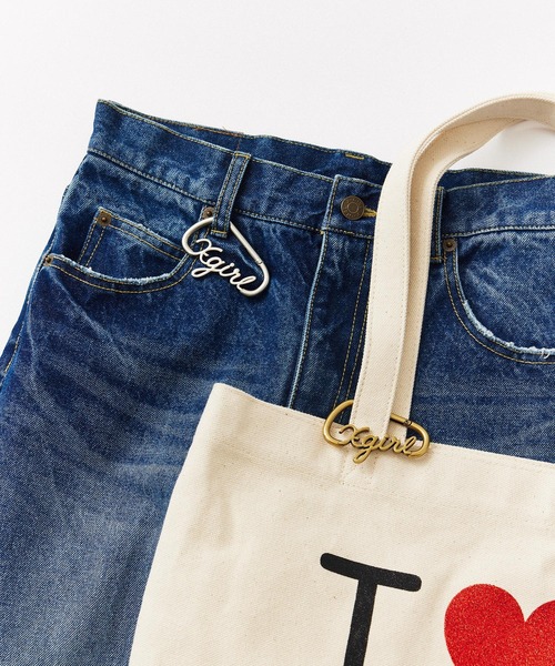 X-girl（エックスガール）の「SCRIPT LOGO CARABINER（キーケース/キーアクセサリー・レディース・シルバー/ゴールド・ONE SIZE）」の9枚目の写真