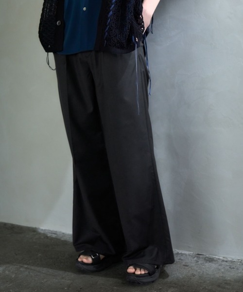 HARE（ハレ）の「【SET UP対応】スリムストレートトラウザー(HARE)（スラックス・メンズ・グレー/パープル/ブラック・SMALL/MEDIUM）」の6枚目の写真