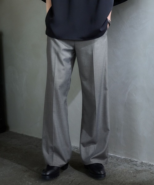 HARE（ハレ）の「【SET UP対応】スリムストレートトラウザー(HARE)（スラックス・メンズ・グレー/パープル/ブラック・SMALL/MEDIUM）」の10枚目の写真