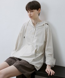 tageechita | 【tageechita】ストライプシャツパーカー・プルオーバー(シャツ/ブラウス)