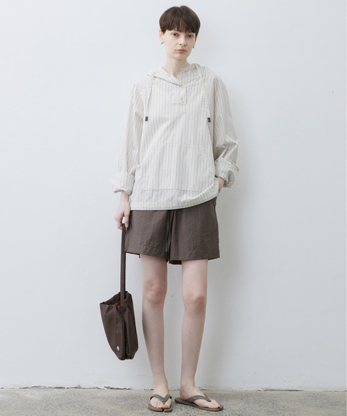 tageechita（タジチタ）の「【tageechita】ストライプシャツパーカー・プルオーバー（シャツ/ブラウス・レディース・オフホワイト・M/S/L）」の12枚目の写真