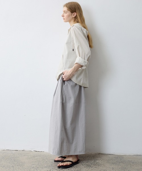 tageechita（タジチタ）の「【tageechita】ストライプシャツパーカー・プルオーバー（シャツ/ブラウス・レディース・オフホワイト・M/S/L）」の14枚目の写真