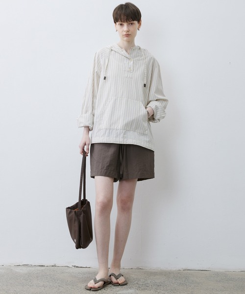 tageechita（タジチタ）の「【tageechita】ストライプシャツパーカー・プルオーバー（シャツ/ブラウス・レディース・オフホワイト・M/S/L）」の16枚目の写真