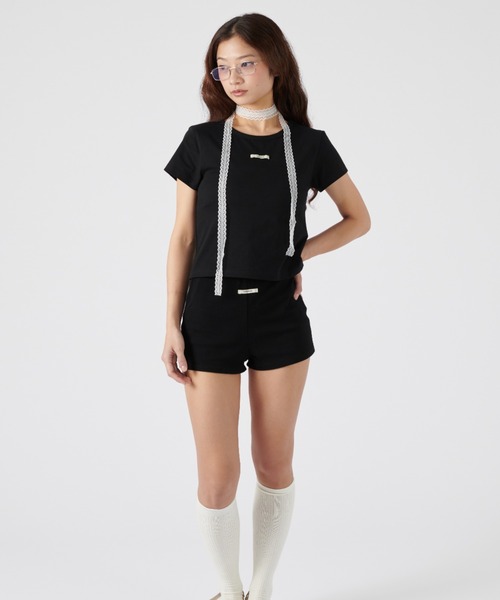 FCMM(エフシーエムエム)の「FCMM BASIC CROP TEE/FCMMベーシッククロップT(Tシャツ/カットソー・レディース・ブラック/グレー/ホワイト・MEDIUM/SMALL)」の5枚目の写真