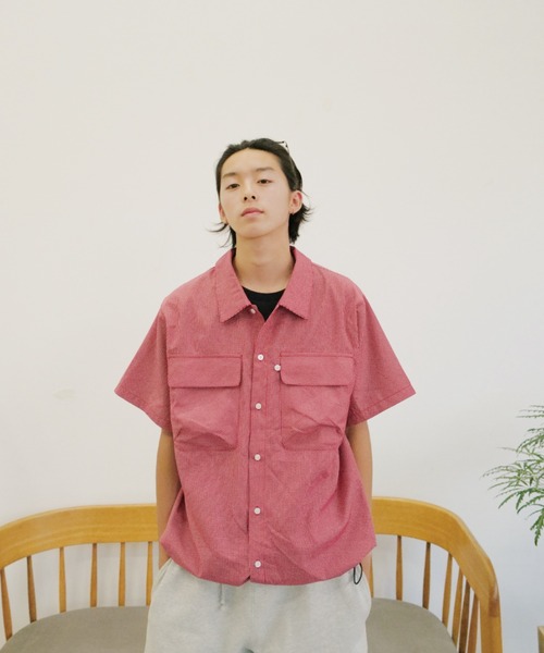 common gull products ドローコードチェックシャツ アイボリー common gull products. ブルゾン アウター 2つで1つのドロー