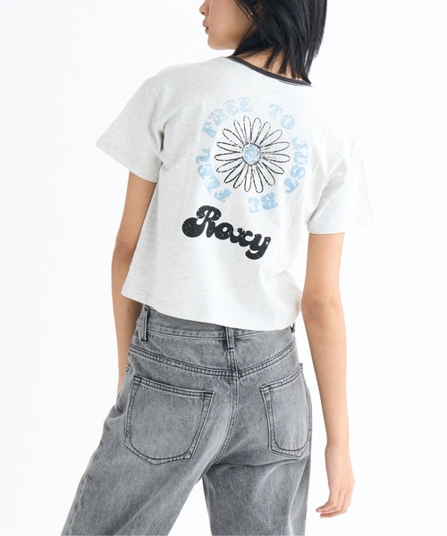 セール】FEEL FREE S/S TEE/ロキシーショート丈バックプリント