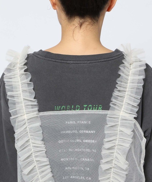 LOWRYS FARM（ローリーズファーム）の「チュールビスチェ 129591（ベスト・レディース・ホワイト/ブラック・FREE）」の16枚目の写真