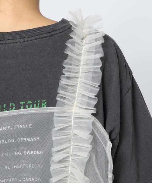 LOWRYS FARM（ローリーズファーム）の「チュールビスチェ 129591（ベスト・レディース・ホワイト/ブラック・FREE）」の17枚目の写真