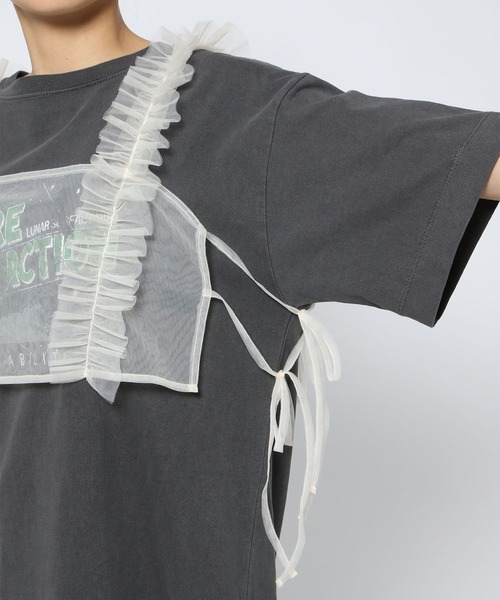 LOWRYS FARM（ローリーズファーム）の「チュールビスチェ 129591（ベスト・レディース・ホワイト/ブラック・FREE）」の19枚目の写真