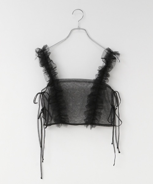 LOWRYS FARM（ローリーズファーム）の「チュールビスチェ 129591（ベスト・レディース・ホワイト/ブラック・FREE）」の21枚目の写真