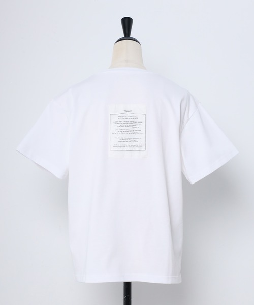 Bonjour Sagan(ボンジュールサガン)の「バックビッグラベルTシャツ(Tシャツ/カットソー・レディース・チャコールグレー/オフホワイト・FREE)」の20枚目の写真