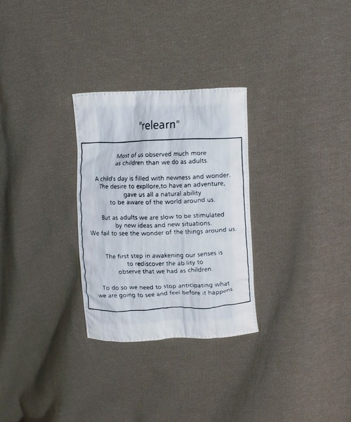 Bonjour Sagan(ボンジュールサガン)の「バックビッグラベルTシャツ(Tシャツ/カットソー・レディース・チャコールグレー/オフホワイト・FREE)」の21枚目の写真