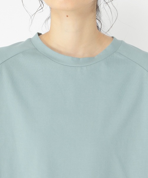 studio CLIP(スタディオクリップ)の「コットンラウンドヘムTシャツ(Tシャツ/カットソー・レディース・ネイビー/アイボリー/ブルー・FREE)」の11枚目の写真