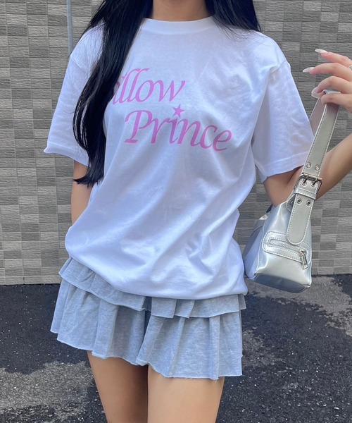 fiere(フィエール)の「ピンクデザイン半袖Tシャツ(Tシャツ/カットソー・レディース・ホワイト・M/L)」の6枚目の写真